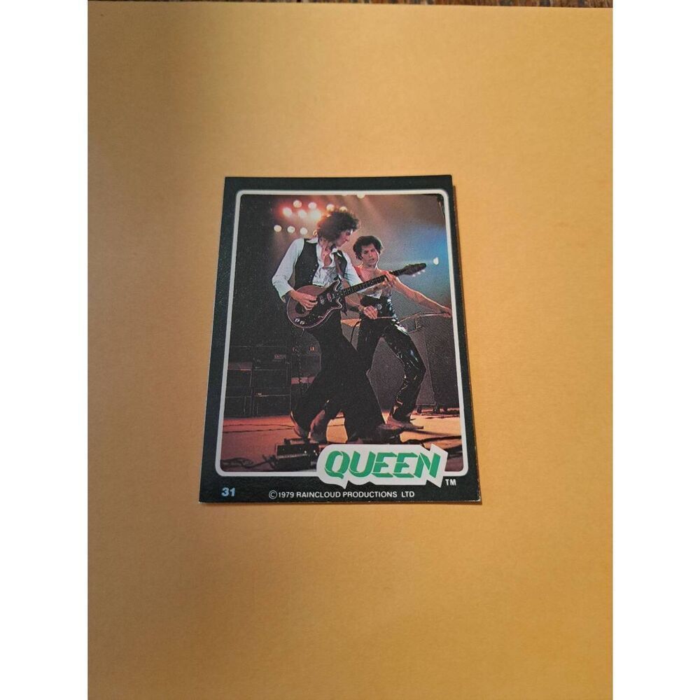 Vintage 1979 Raincloud Productions Queen Trading Card #31 Rock Band Memorabilia